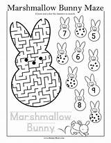 Easter Maze Mazes Kids Brainymaze Printable Cross Printables Bunny Worksheets sketch template