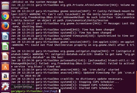 linux log files     read