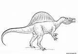 Spinosaurus Imprimer Jurassic sketch template