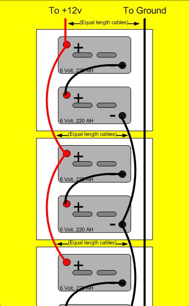 volt battery bank wiring diagrams