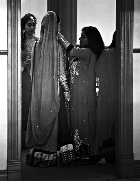 Pakistani Mother Getting Her Daughter Ready For Her Mehndi Ceremony