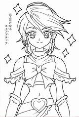 Precure Lineart Oasidelleanime Magical sketch template