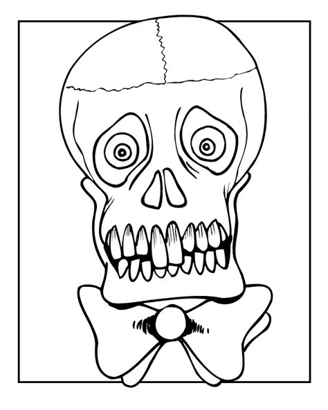 printable coloring pages  skulls coloring home