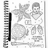 Stranger Things Tattoo Drawings Drawing Flash Simple Doodles Sheet Doodle Coloring Pages Sketch Instagram sketch template