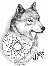 Wolf Coloring Pages Dream Tattoo Catcher Drawings Catchers Dreamcatcher Drawing Wolves Animal Tribal Tattoos Book Visit 보드 선택 Choose Board sketch template