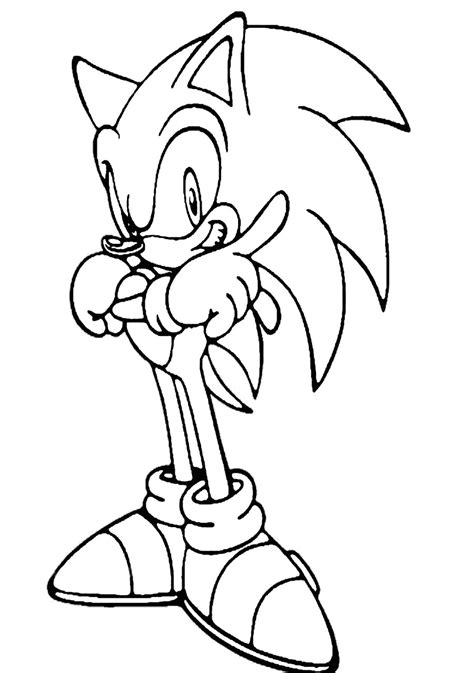 sonic  hedgehog coloring pages    print