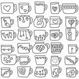 Doodle Variations Contour sketch template