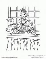 Coloring Barbie Pages Princess Pauper Popular Coloringhome sketch template