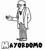 Mayordomo Miedo Mordomo sketch template