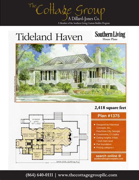 tideland haven house plan southern living house plans beach house plans southern house plans