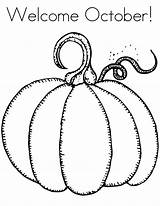 October Coloring Pages Welcome Kids 82kb Print sketch template
