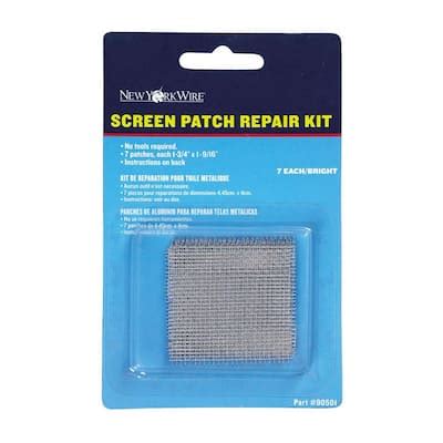york wire bright aluminum screen patch repair kit  pack fsp   home depot
