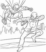 Coloring Pages Batman Fight sketch template