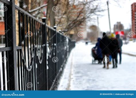 group street walk winter stock photo image  background