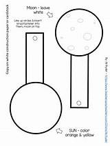 Eclipse Earth Rotation Dxf Prek Tpt sketch template