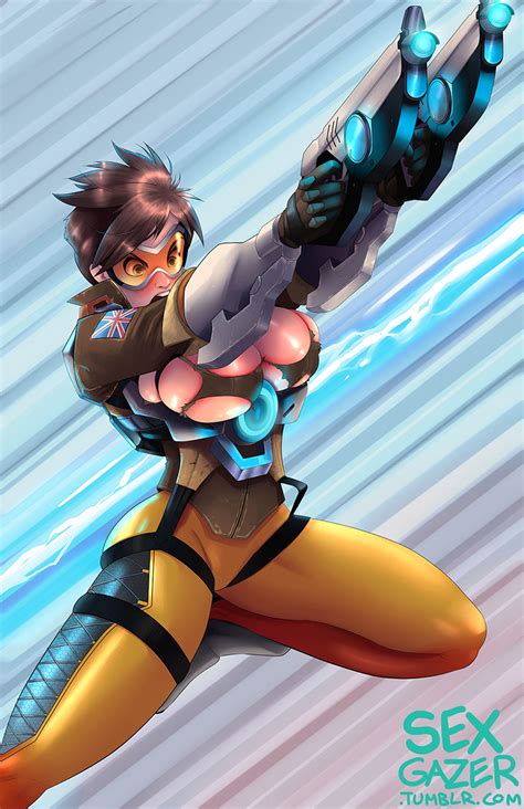 Tracer Huge Breasts By Sexgazer Hentai Foundry