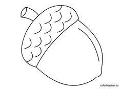 fall acorn coloring pages thekidsworksheet