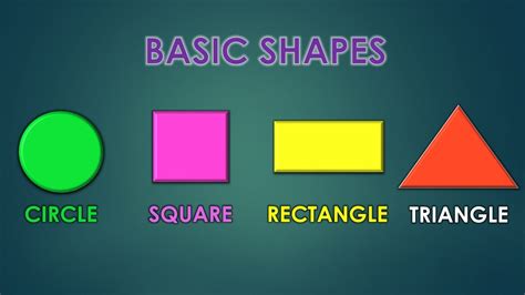 learn  geometric shapes names  maths shapes ukg lkg youtube