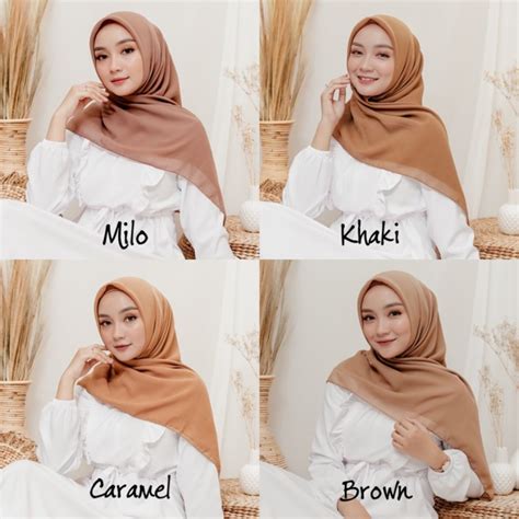 bella square  warna part  hijab segiempat