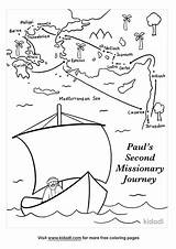 Missionary Kidadl Journeys Pauls Aroma sketch template