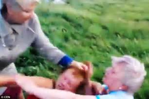 Russian Mum And Grandmother Are Beaten Up By Passers By In Video