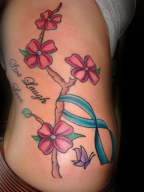 flower tattoos  side