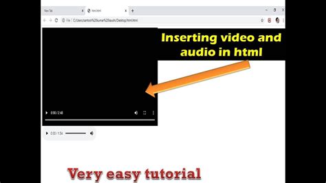 insert image  html  notepad  add audio  video html