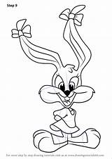 Babs Bunny Animaniacs Step sketch template