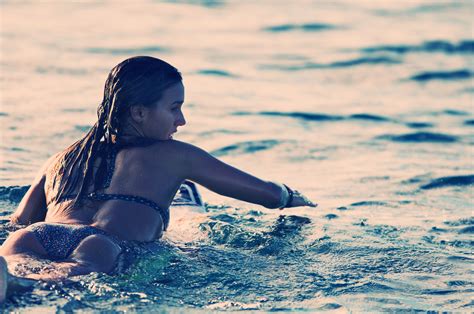 Wallpaper Sports Women Model Sea Sand Beach Blue Bikini