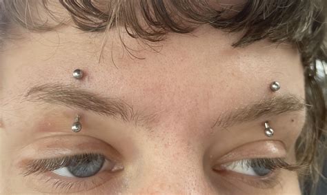 New Mid Eyebrow Piercings Have Been Red For About A Week And Half Do