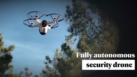 autonomous outdoor security drone system automated home