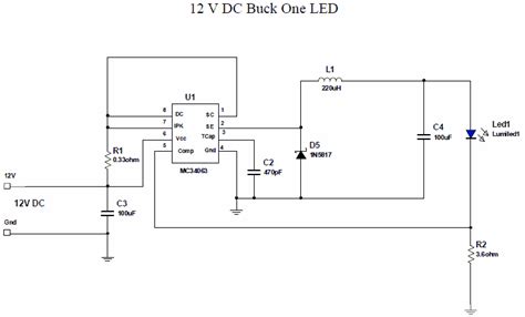 ac dc converter mc driving ma led  source electronics projects circuits