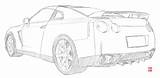 Nissan Gt Gtr Coloring Pages Template Sketch Deviantart sketch template