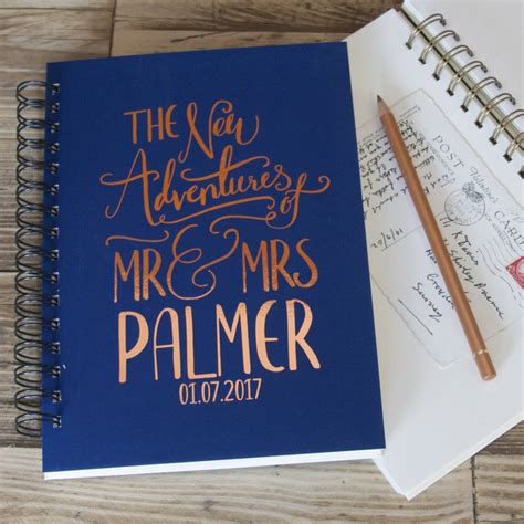 personalised wedding gift memory book