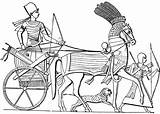 Egyptian Chariot sketch template