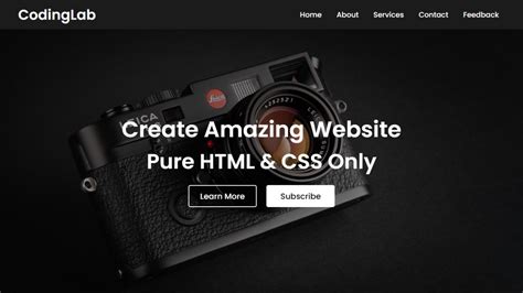 simple website  html  css  source code