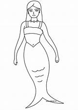 Mermaid Characters Coloring Kb sketch template