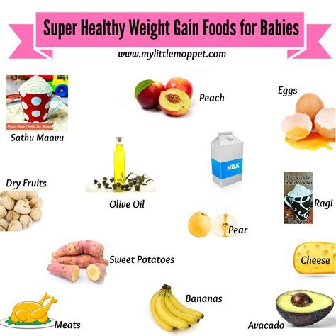 super healthy weight gain foods  babies   moppet