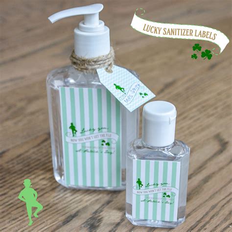 ruff draft making lucky  hand sanitizer printable labels anders