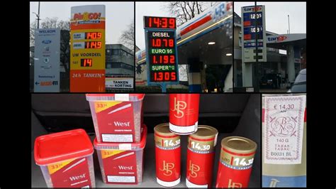 prijsvergelijking brandstof en tabak nederland  belgie doovi