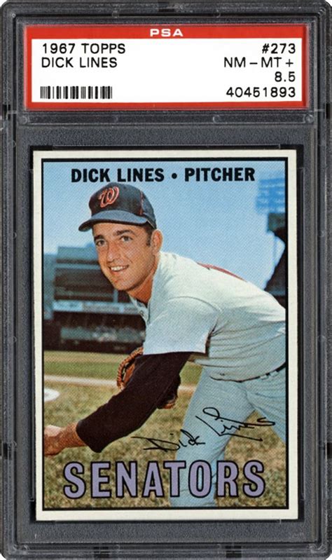 1967 Topps Dick Lines Psa Cardfacts®