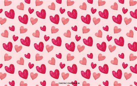 cute valentines day wallpaper ideas watercolor hearts