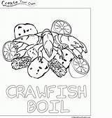 Crawfish Coloring Pages Boil Gras Country Party Mardi Cajun Drawing Kids Color Western Crab Low Outlet Sheets Scenes Printable Louisiana sketch template