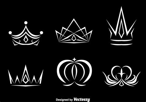 white crown logo vectors   vector art stock graphics