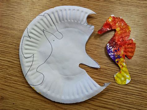 colors  kindergarten seahorse crafts ocean crafts ocean animal