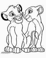 Simba Nala Rey Colouring Roi Disneyclips Drawings Mufasa Sarabi Ausmalbilder Geniales Bocetos Meerkats Hojas Lápiz Coloringhome Coll sketch template