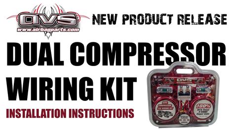 avs dual compressor wiring kit installation instructions youtube