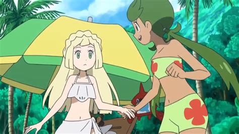 Image Mallow And Lillie In Beach Png Heroes Wiki
