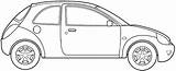 Ka Ford 2007 Blueprints Blueprint Request Hatchback Vector Blueprintbox sketch template