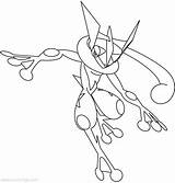 Greninja Pokemon Raboot Xcolorings sketch template